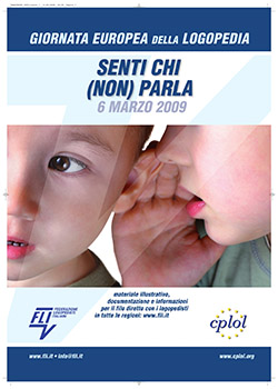 A poster in Italian that says, "Senti Chi (Non) Parla"